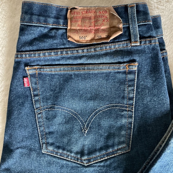 LEVI’S Original 501 Straight Leg Button- Fly. Blue Men Levi Jeans W- 32 L: 30 - Picture 1 of 6
